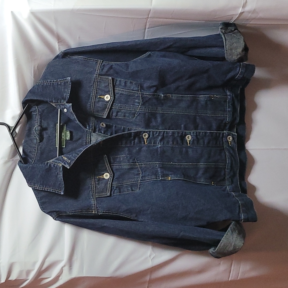 Eddie Bauer Jean Jacket XL dark wash denim